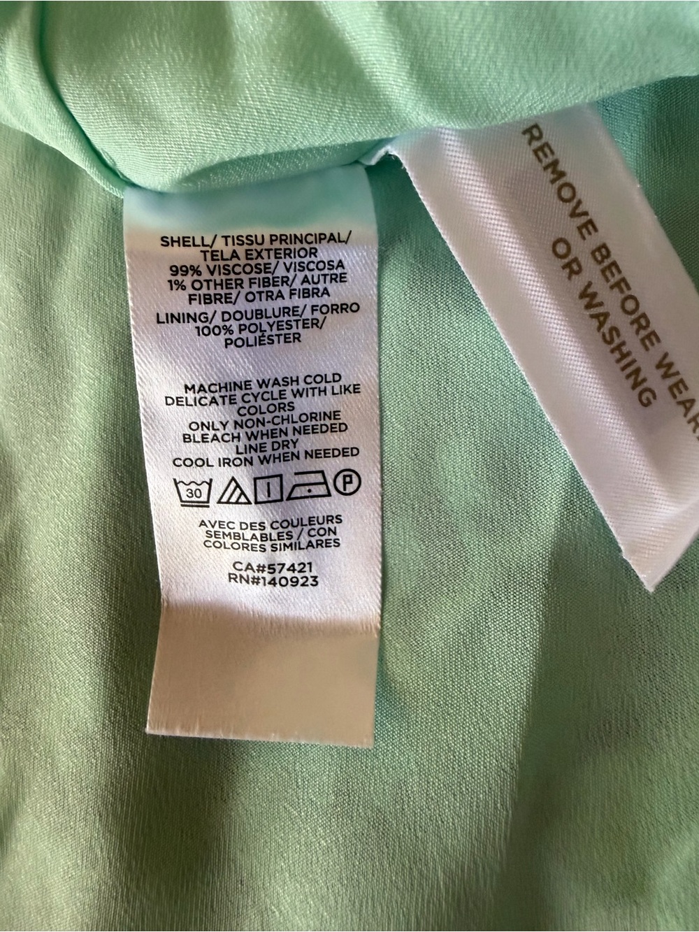 LOFT Mint Green Floral-Accent Top - Picture 9 of 9